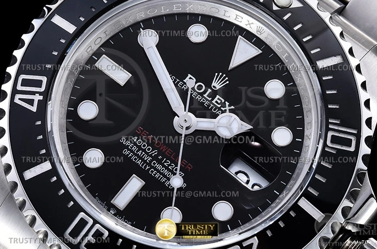 0513 HighQuality ROLSD0105 – Seadweller 126600 43mm SS SS Single Red ARF V4 A 1002